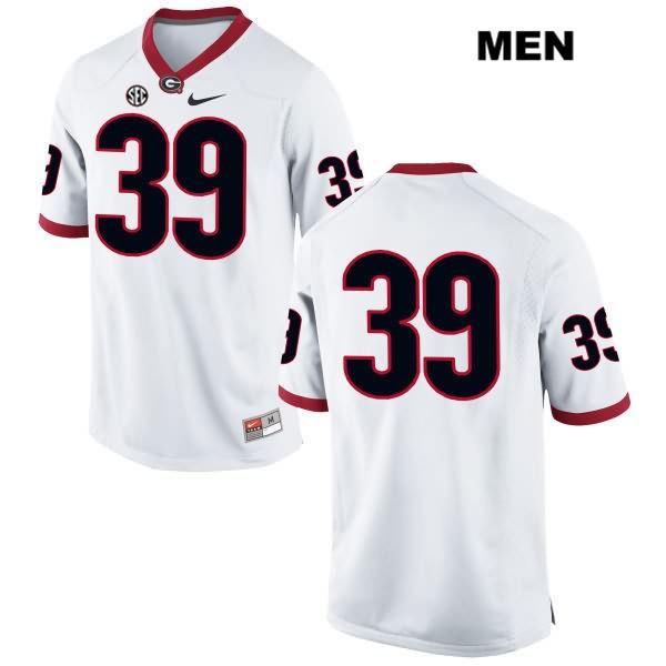 Georgia Bulldogs Men's Hugh Nelson #39 NCAA No Name Authentic White Nike Stitched College Football Jersey PPM6756XP